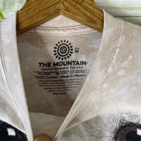 UO the mountain tan Tiedye little white dog Maltese tee - Picture 3 of 4